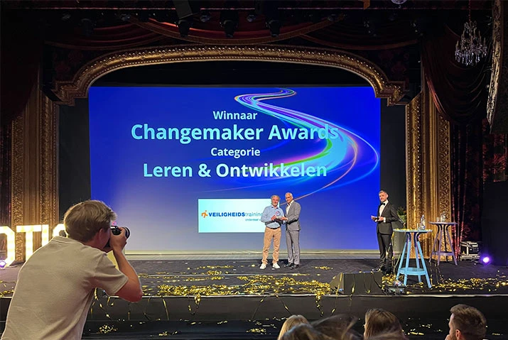Veiligheidstrainingen.nl wint HR Changemaker Award 2025 in de categorie ‘Leren & Ontwikkelen'