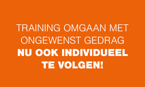 Nieuw! Individueel te volgen training voor omgaan met ongewenst gedrag en agressie