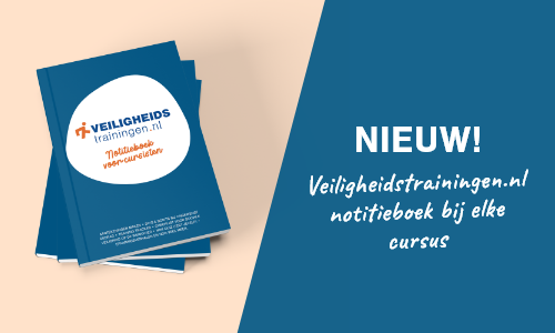 Nieuw bij elke training: het Veiligheidstrainingen.nl notitieboek